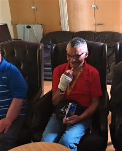 Photo of person we support enjoying cinema