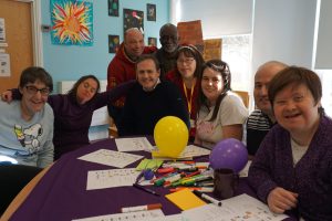 A group of Edenbridge residents with Tom