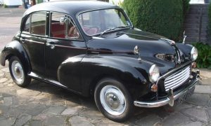 A black Morris 100